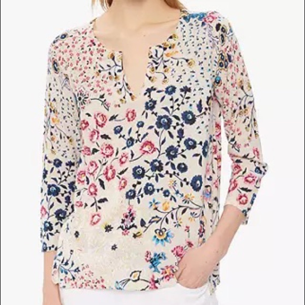 Gerard Darel Jana Floral Pullover Top